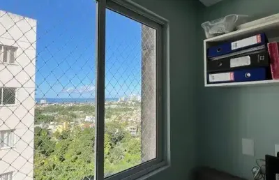 Vendo apartamento colina de piatã - 3 quartos uma suíte  andar alto vista mar nascente