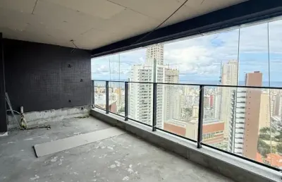 Apartamento à venda no olhar caminho das arvores com 130 m2 , 3 suites, varadão gourmet, andar altíssimo e 02 vagas de garagem.