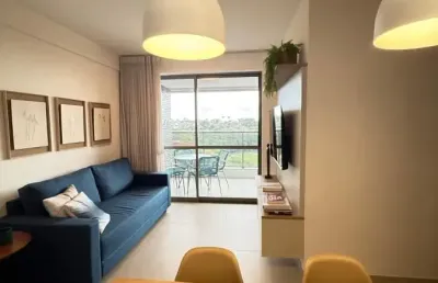 Apartamento para aluguel  mobiliado no beach class salvador bairro: ondina  2/4 com 67  m2 • vista avenida