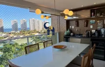 Lindíssimo apartamento à venda pituaçu mario cravo neto 3/4 duas suites vista mar e nascent