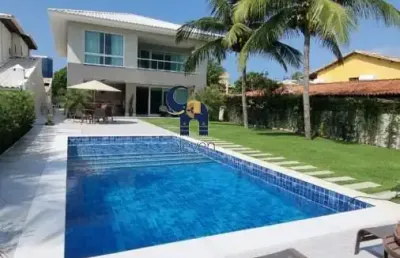 Luxuosa e moderna casa a venda em guarajuba   condomínio dos corais