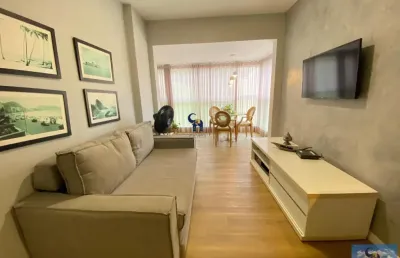 Excelente apartamento de dois quartos, sendo uma suíte, nascente, varanda ampla e gourmet com reik, rua mílton oliveira na barra.