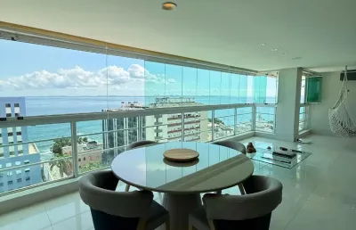 Apartamento para venda no barra porto condomínio clube 4/4  revertido para duas suites  vista mar 