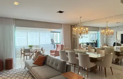 Aquárius- lindo 3/4, duas suítes - finamente decorado! apartamento de 4/4, revertido para 3/4, 2 suítes, lavabo,varanda gourmet integrada e 3 vagas 