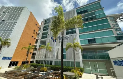Cloc marina residence  1/4 sala, alto luxo, 60m2, vista mar cinematográfica, imóvel novo nunca habitado