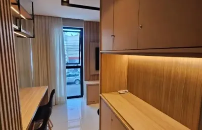 Lindíssimo studio de alto padrão, com 32m², na barra! com infra