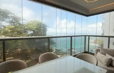 Apartamento de alto padrão e vista mar para aluguel anual 2/4 uma suíte vista mar com infra