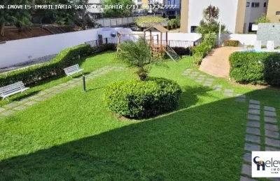 Espaçoso apartamento no candeal   com vista para o parque da cidade  com 3 quartos ( 1 suíte), dependência, candeal - 114m² 2 vagas