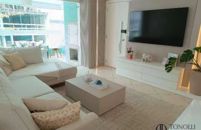 Apartamento garden mobiliado com 3 dormitórios à venda, 249 m² por r$ 1.650.000 - centro - balneário camboriú/sc