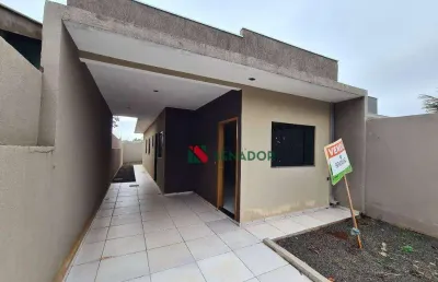 Casa nova com 3 dormitórios à venda, 69 m² por r$ 230.000 - jardim água verde - rolândia/pr