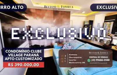 Apartamento exclusivo e customizado, 100% mobiliado!