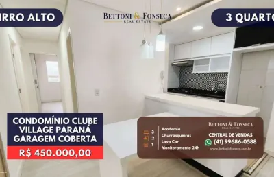 Maravilhoso apartamento de 3 quartos, condominio clube