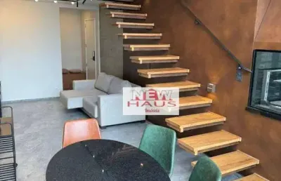 Apartamento duplex com 3 dormitórios para alugar, 112 m² por r$ 19.600,00/mês - vila olímpia - são paulo/sp