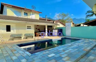 Casa com 4 dormitórios à venda, 278 m² por r$ 1.100.000,00 - horto florestal - ubatuba/sp