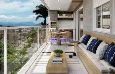 Apartamento com 3 dormitórios à venda, 85 m² por r$ 870.000,00 - acarau - ubatuba/sp