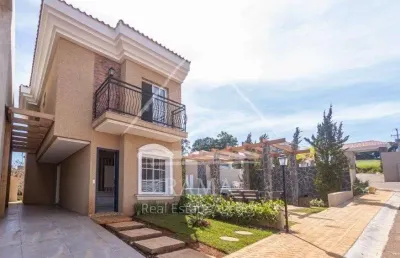 Casa decorada, pronta para morar, em condomínio fechado em ponta grossa, paraná