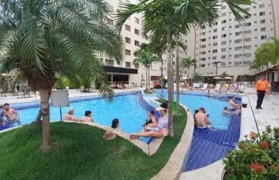 Apartamento a venda com 01 quarto no privé boulevard  em caldas novas go