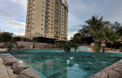 Apartamento com 01 quarto a venda thermas do bosque em  caldas novas go