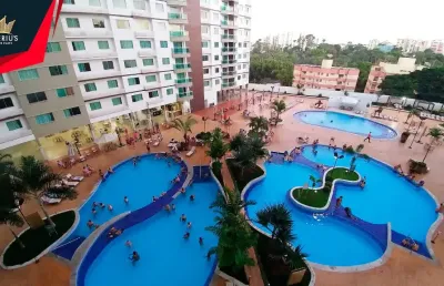 Apartamento a venda com 02 quartos  a venda riviera park em caldas novas go