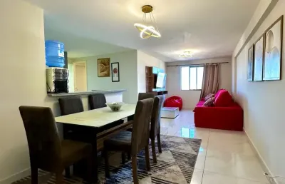 Lindo apartamento mobiliado e andar alto em ponta negra