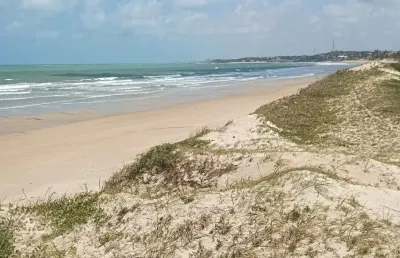 Terreno a beira mar na praia de maxaranguape com 584m² escriturado!