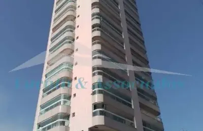 Apartamento para venda na vila caiçara em praia grande sp, vista para o mar 03 dormitorios sendo 01 suite, banheiro social, 01 sala com sacada gourmet