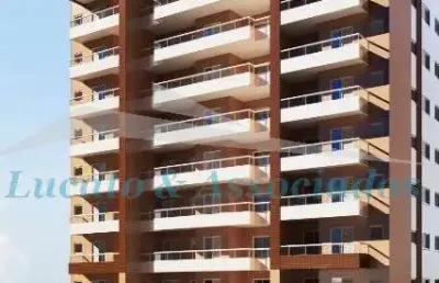 Apartamento na ocian, 02 dormitórios sendo 01 suíte, sacada gourmet, com 02 vagas