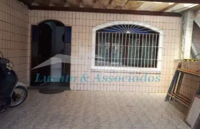 Casa terrea geminada, no solemar praia grande sp, sendo 03 dormitorios, 01 suite, 02 vagas, 01 sala, quintal com churrasqueira, excelente localização.