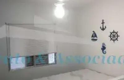 Apartamento à venda ou locação em praia grande-sp, ocian: 1 quarto, sala, cozinha, banheiro, todo mobiliado  37m² de área útil