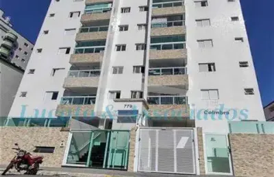 Apartamento à venda na ocian em praia grande - sp, 2 dormitórios sendo 1 suíte.