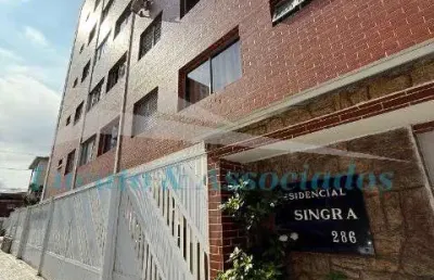 Apartamento para venda no canto do forte em praia grande sp 02 dormitórios sendo 02 suítes, sala, cozinha, área de serviço, banheiro social, 01 vaga