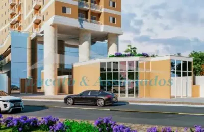 Apartamento novo para venda em são vicente sp, 02 dormitórios, sala com sacada, cozinha integrada a área de serviço, 01 banheiro e 01 vaga de garagem.