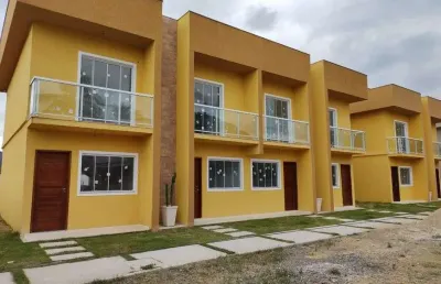 Casa duplex de condomínio para venda possui 65 metros quadrados com 2 quartos em inoã- maricá