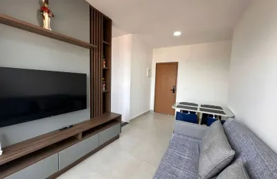 Apartamento mobiliado com vista para o mar em ponta de campina!