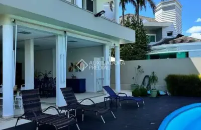 Casa com 6 quartos para alugar na rua dos camuris, 114, jurerê internacional, florianópolis, 650 m2 por r$ 46.000