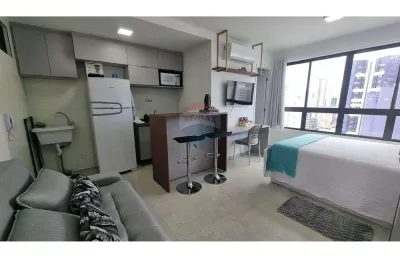 Flat/estúdio mobiliado para alugar, 24m² em boa viagem