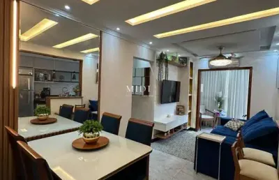 Lindo apartamento 3 quartos com suíte montado no condomínio villaggio laranjeira