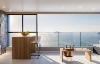 Apartamento quadra mar em balneário piçarras com 3 quartos