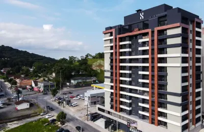 Apartamento com 2 quartos em condomínio completo e sustentável no anita garibaldi.