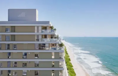 Apartamento frente mar vista permanente na praia do tabuleiro em barra velha