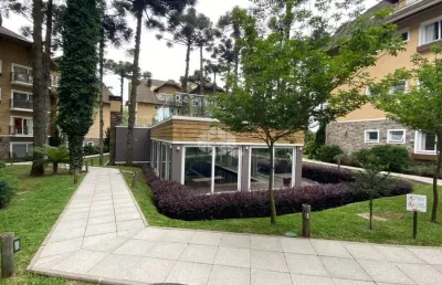 Apartamento 02quartos/dormitórios, 02vagas/box no residencial casa de pedra em gramado!