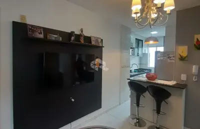 Apartamento semimobiliado com 2 quartos/dormitórios no bairro bom viver, em biguaçu- sc