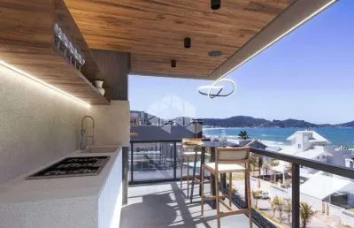 Apartamento frente mar com dois quartos no canto grande em bombinhas sc