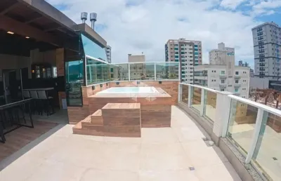 Apartamento tríplex com três quartos mobiliado em perequê porto belo sc