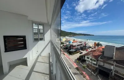 Apartamento frente mar com três quartos em bombas bombinhas sc