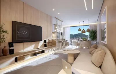 Apartamento com três suítes no canto grande bombinhas sc