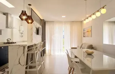 Apartamento garden , com duas suites no canto grande bombinhas sc.