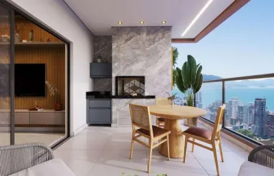 Apartamento com três suites na meia praia em itapema sc