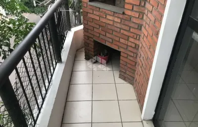 Apartamento de 1 quarto com sacada e churrasqueira no centro de santa maria