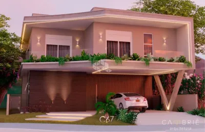 Casa em construção com 4 quartos à venda em condomínio fechado em santa maria